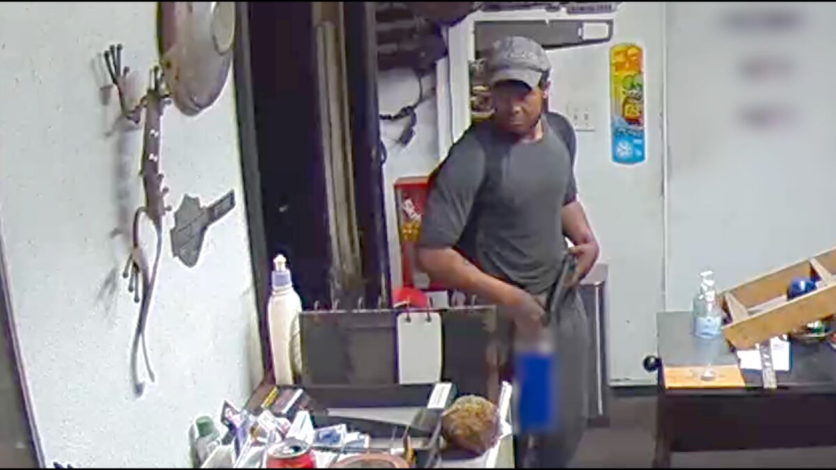 A person inside a shop.