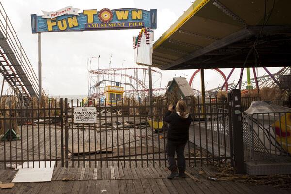 Fun Town Pier: Six weeks after