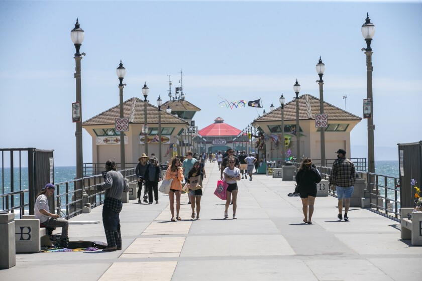 Everything was business as usual in Huntington Beach on Monday following a wild weekend featuring a viral birthday party.