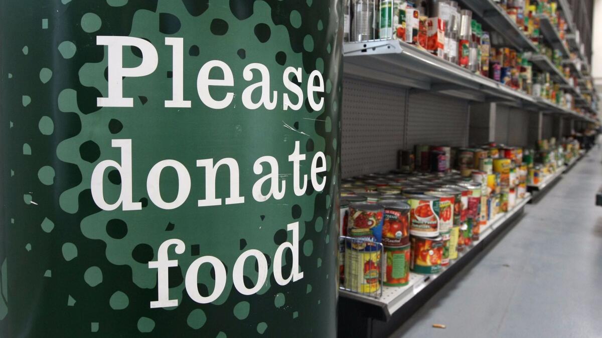One way people can help this holiday season is to donate food.