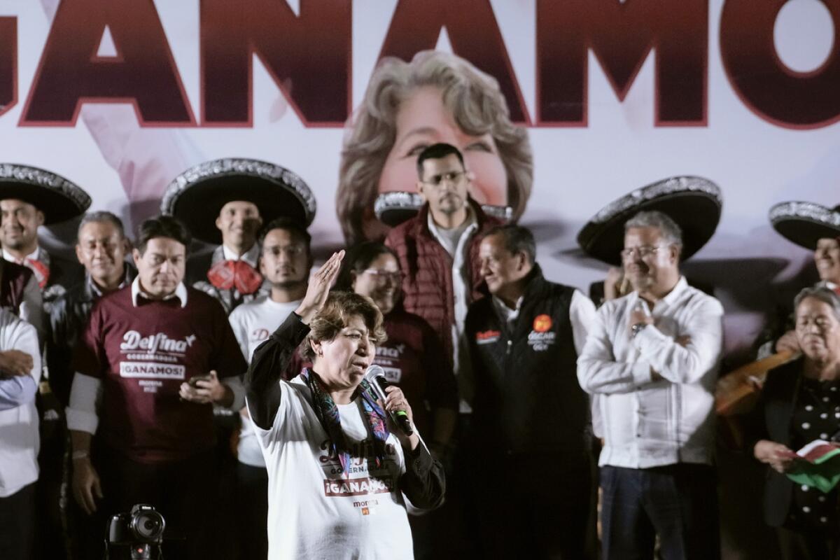 Delfina Gómez, candidata a gobernadora 