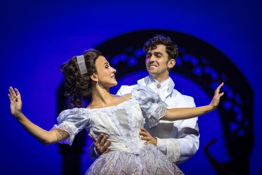 Dhora Da Luz, left, and Samuel Shea in Moonlight Stage Productions' "Cinderella" 