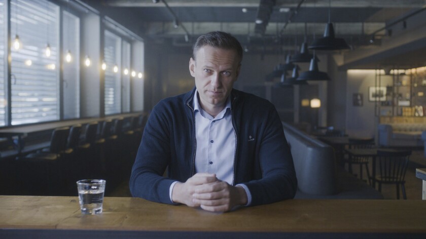 Alexei Navalny en una escena del documental "Navalny", estrenado en el Festival de Cine de Sundance 2022. (Instituto Sundance vía AP)