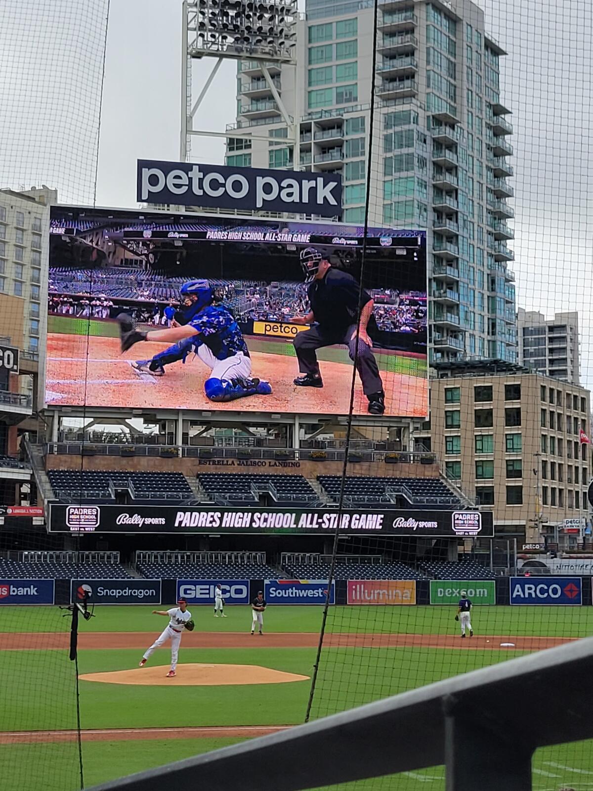 First ever football game played at Petco Park, San Diego CA