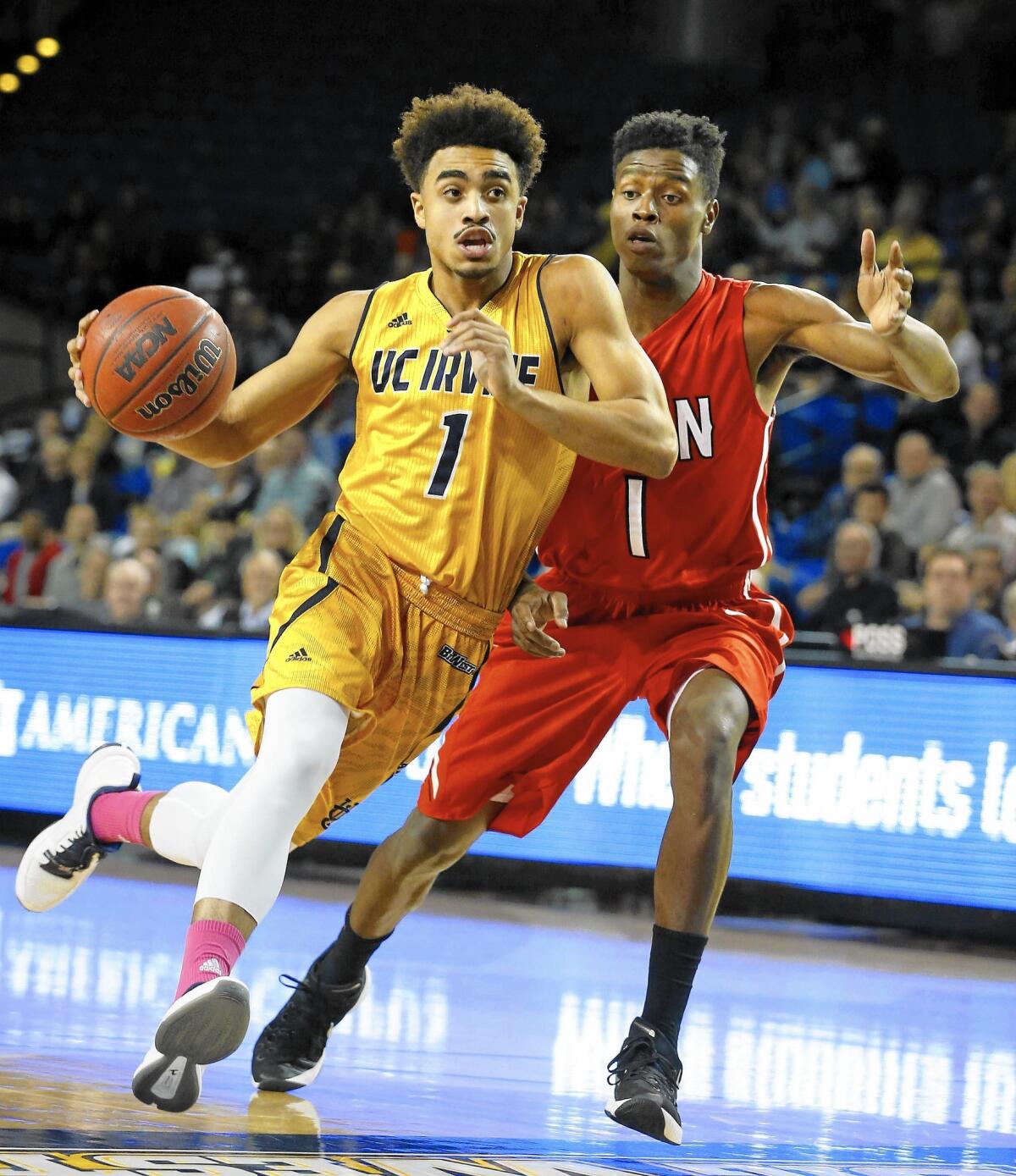 Alex Young, left, owns UC Irvine's career assists record with 551.