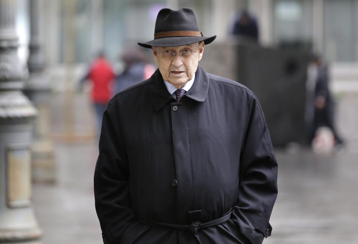 Sheldon Silver arrives at court in New York for his sentencing on May 3.