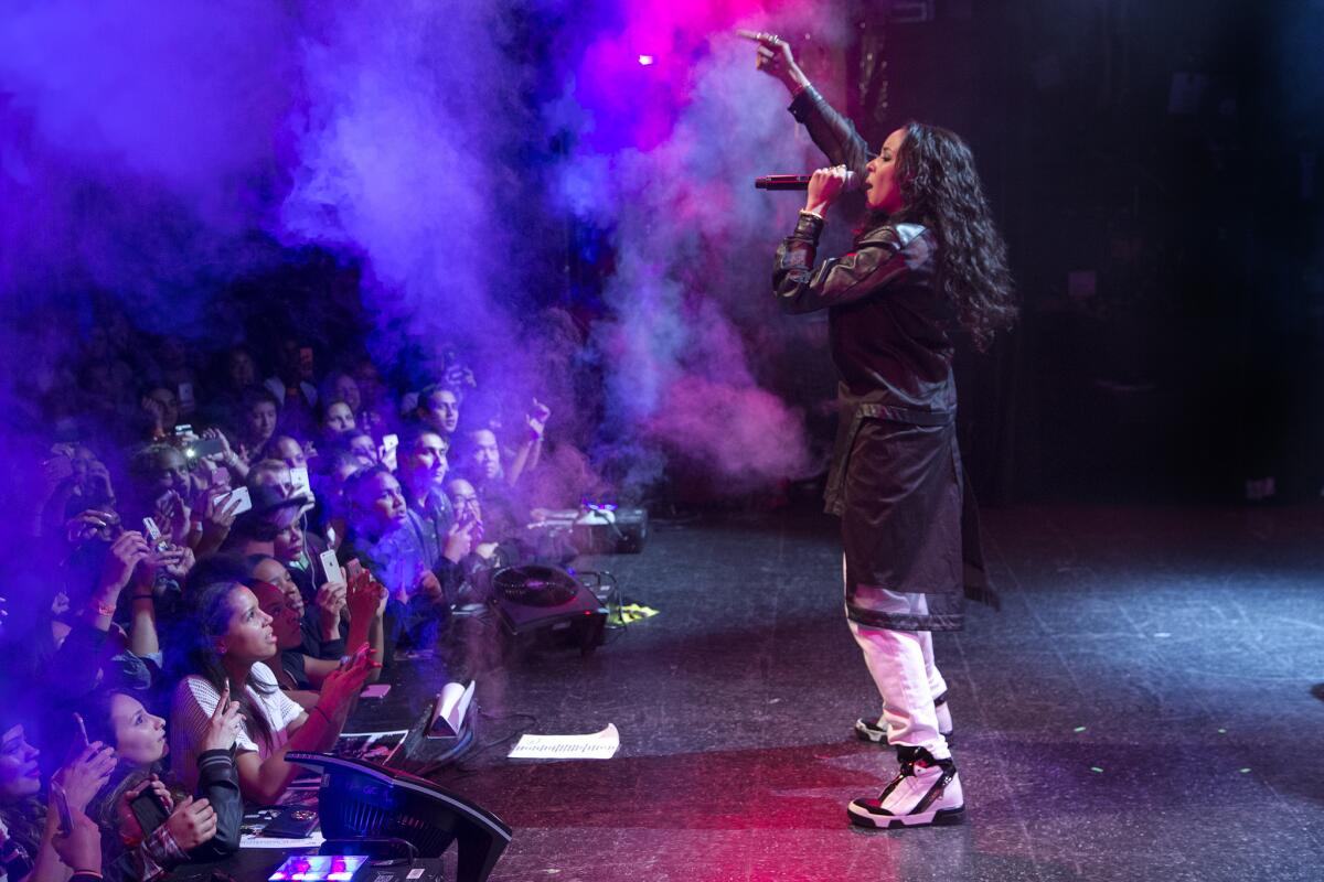 Tinashe performs Thursday night at El Rey Theatre in Los Angeles.