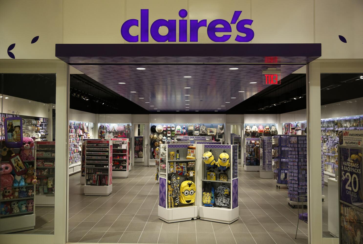 claire's Your Store Mall Of America. Blaomington Frontal. Lobe