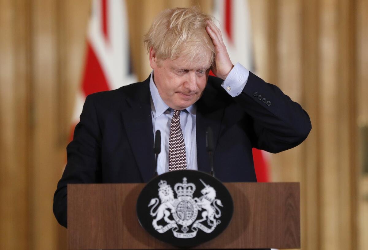 British Prime Minister Boris Johnson