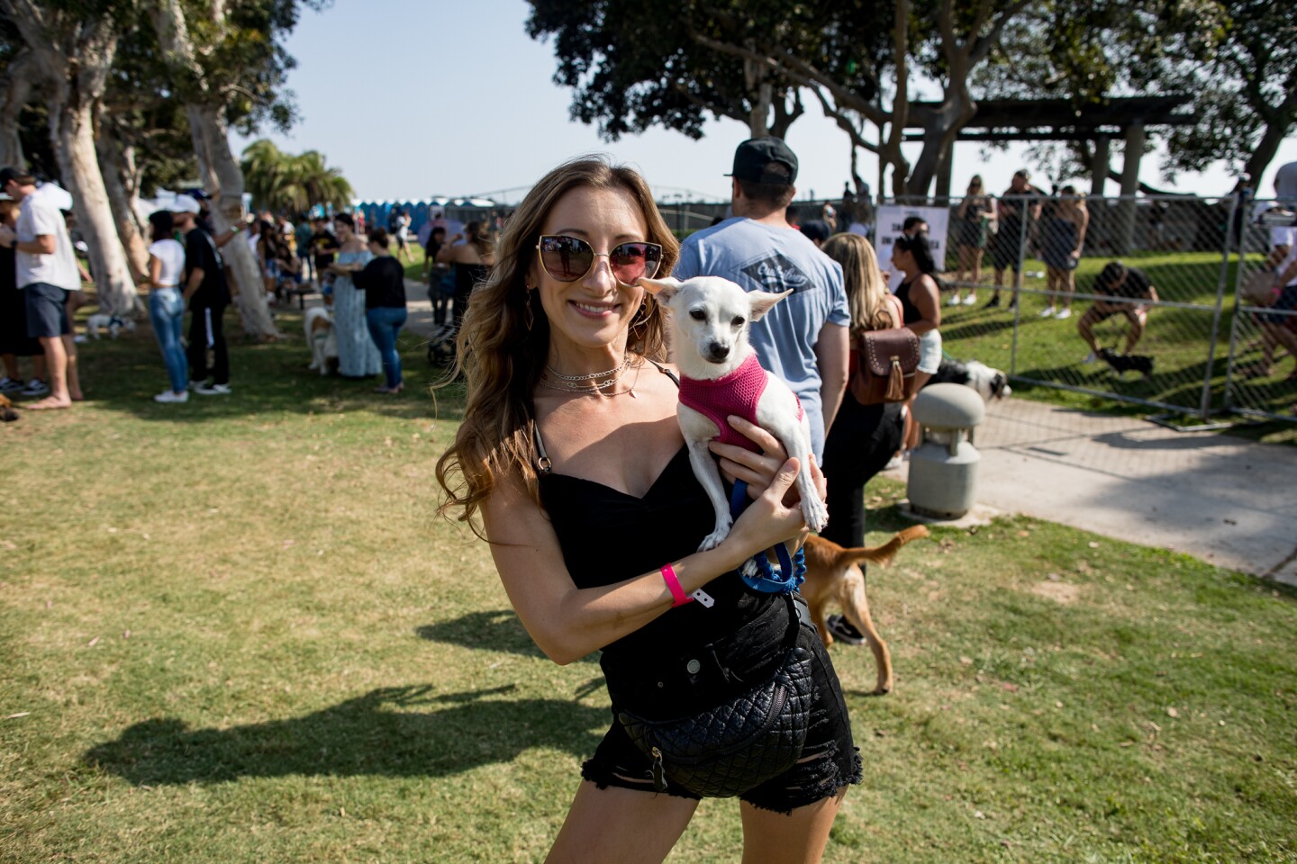 Four-legged friends were welcome at Barks & Brews at the Embarcadero Marina Park North on Saturday, Aug. 21, 2021.