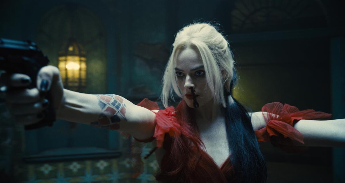 Margot Robbie durante una escena de la película "The Suicide Squad".