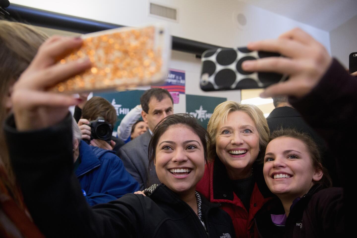Selfies with Hillary Clinton