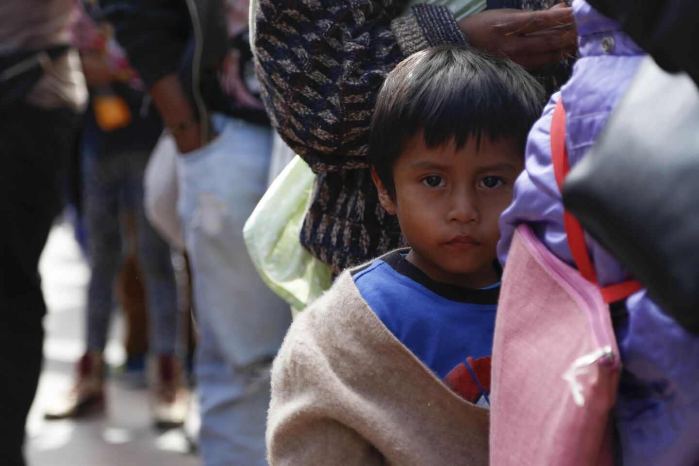 The caravan of Central America seek asylum at Chaparral