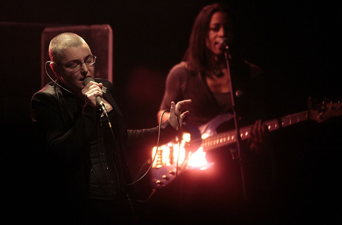 Sinéad O'Connor performs at the El Rey Theatre in Los Angeles on Feb. 20, 2012.