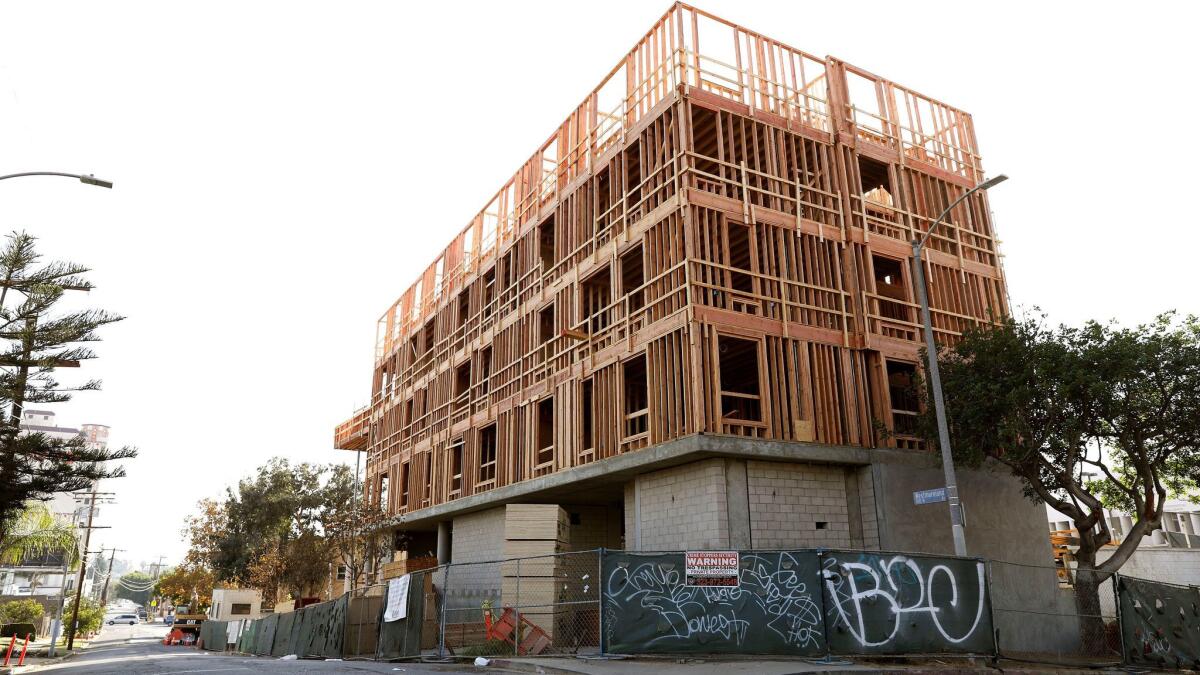 County supervisors want to increase the supply of affordable housing. Above, a project under construction.