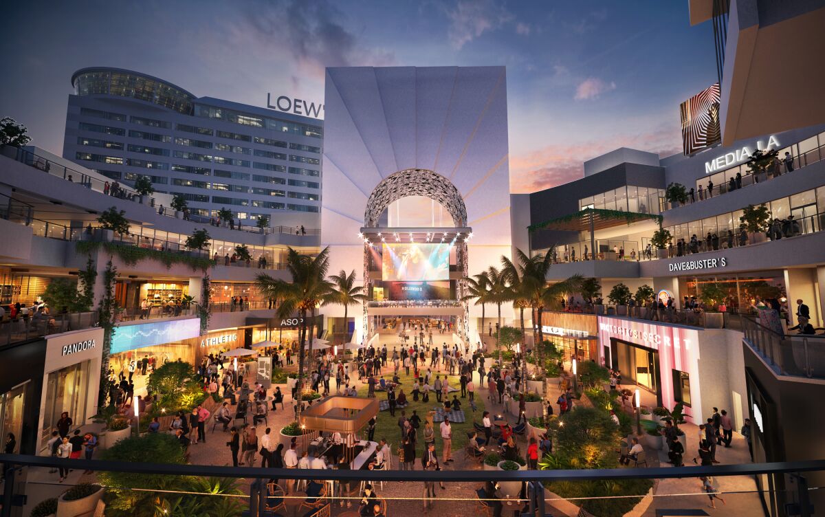 Rendering of the Hollywood & Highland 