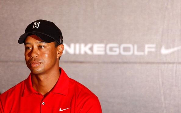 U.S. golfer Tiger Woods attends a press conference as part of his Asian Tour at Mission Hill Dongguan club house on April 12, 2011 in Shenzhen, Guangdong Province of China.