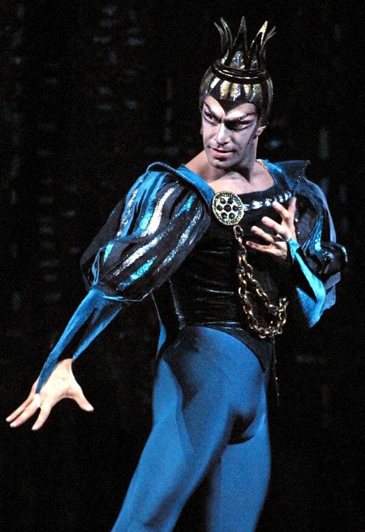 Nikolai Tsiskaridze performs in "Swan Lake" in the Bolshoi Theatre in Moscow.