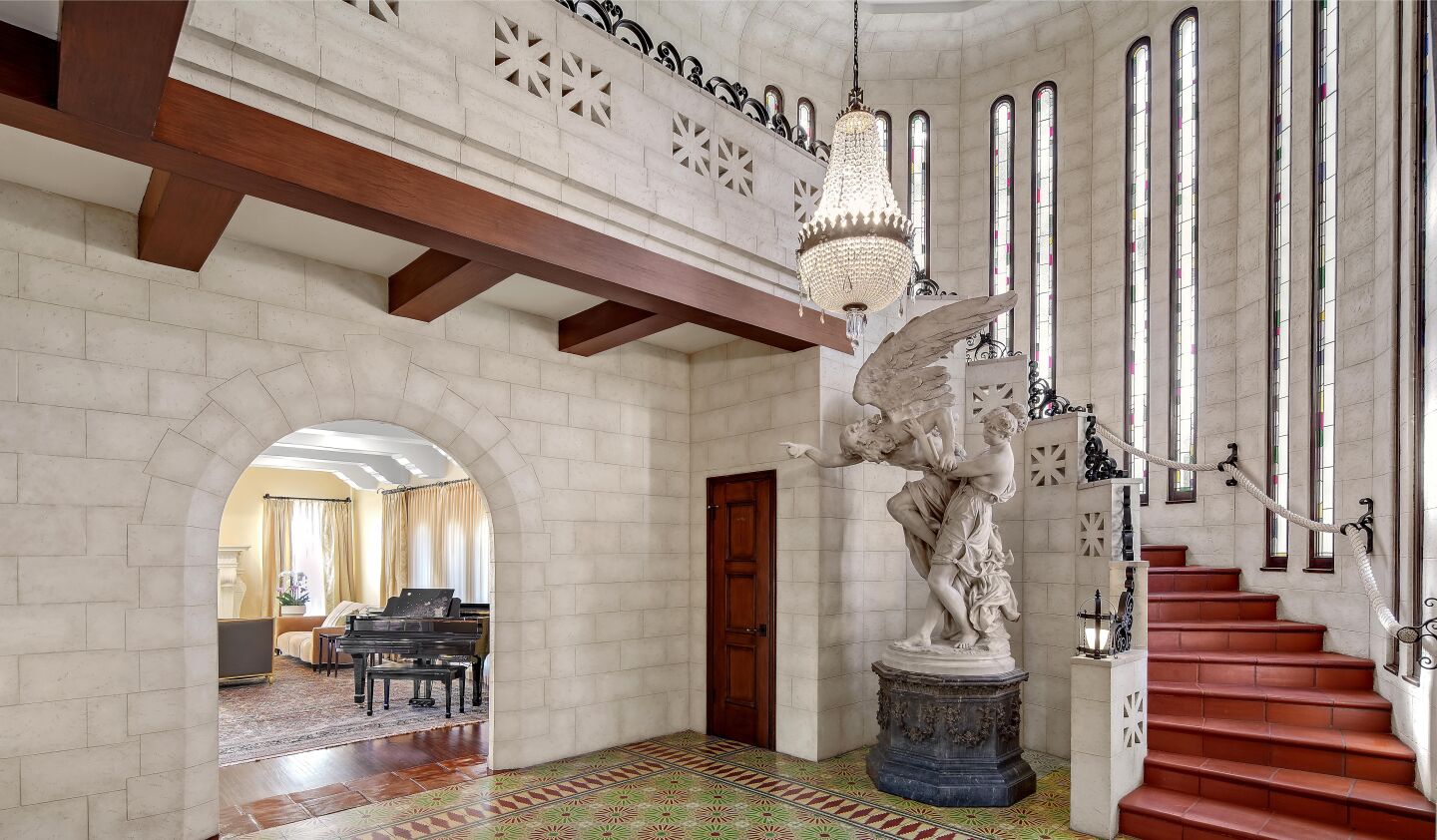 Built in 1928, the Spanish-style showplace holds seven bedrooms, seven bathrooms and a handful of dramatic spaces across more than 7,000 square feet.