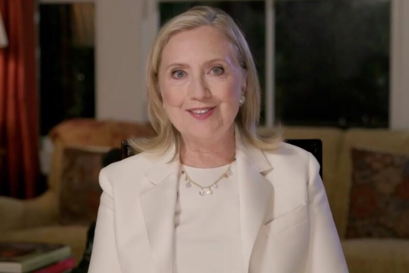 Hillary Clinton addresses the virtual Democratic National Convention 
