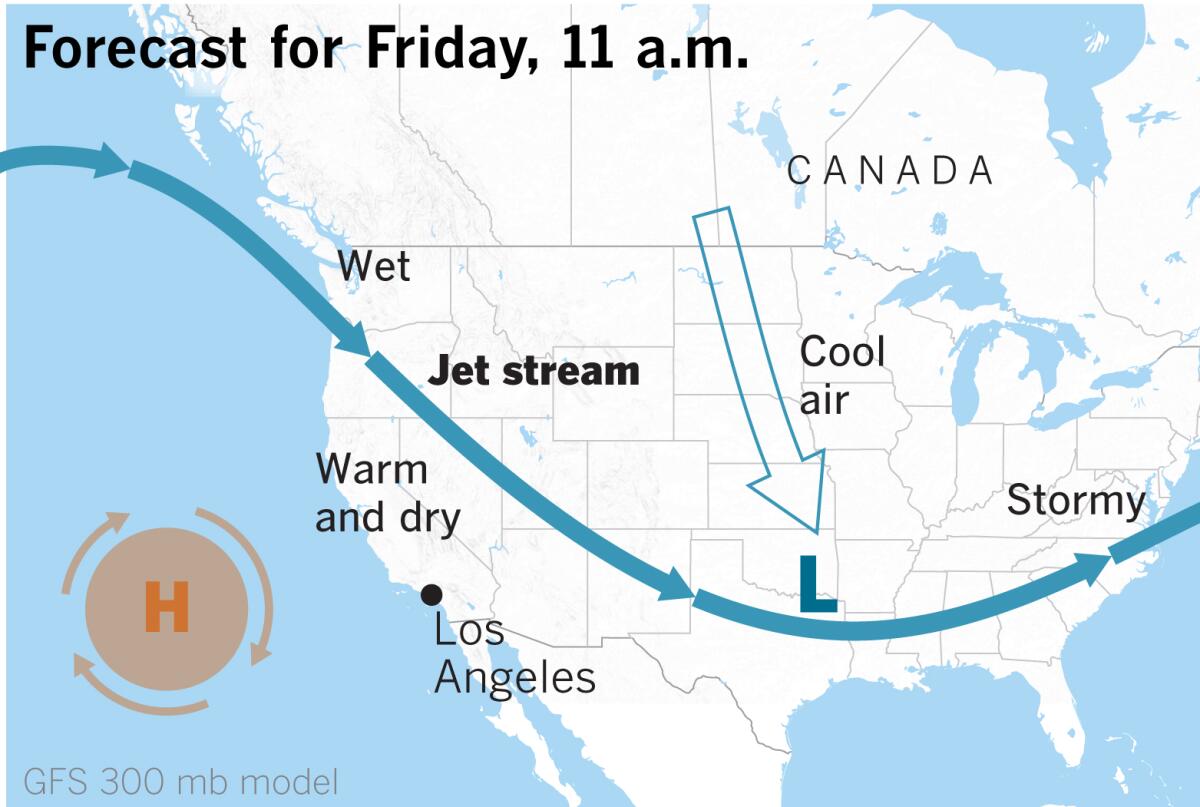 A strong ridge of high pressure will bring heat, and the hottest days will be Friday and Saturday.