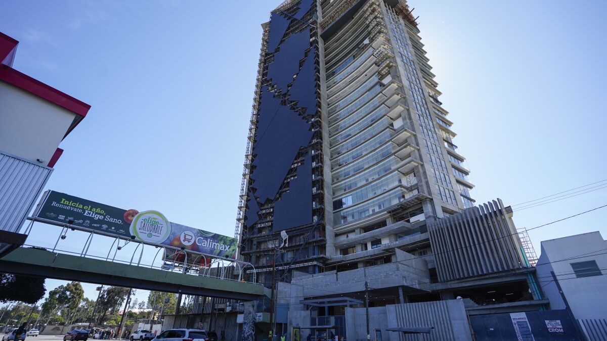 Tijuana's largest-ever tower nears completion with condos more than $1M -  The San Diego Union-Tribune