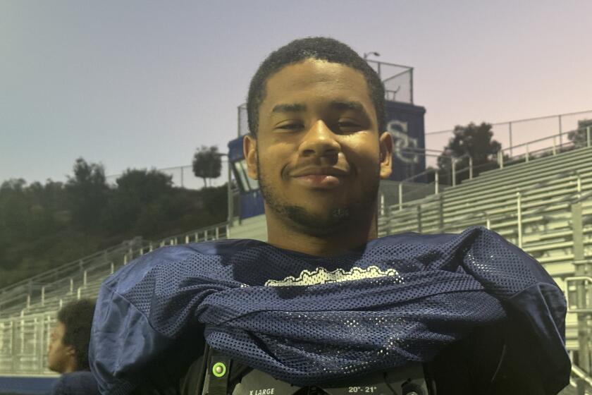 Sophomore defensive lineman Richard Wesley of Sierra Canyon.