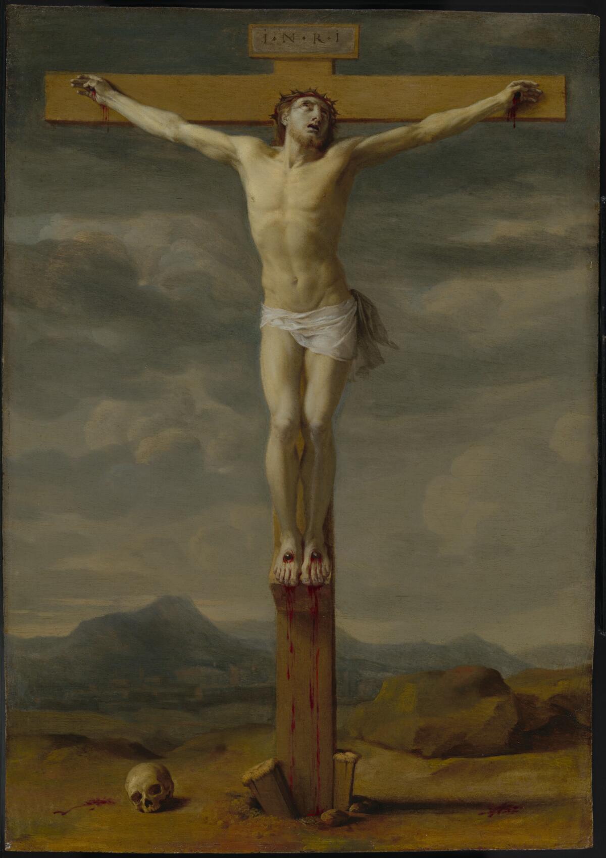Eustache Le Sueur, “Crucifixion,” 1650-55, oil on copper