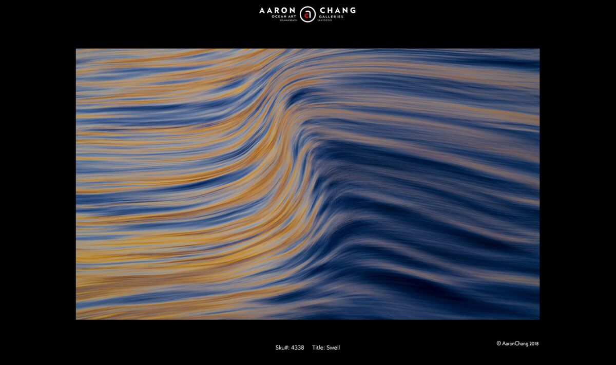 "Swell" by Aaron Chang will be featured in the WILDCOAST virtual art auction.
