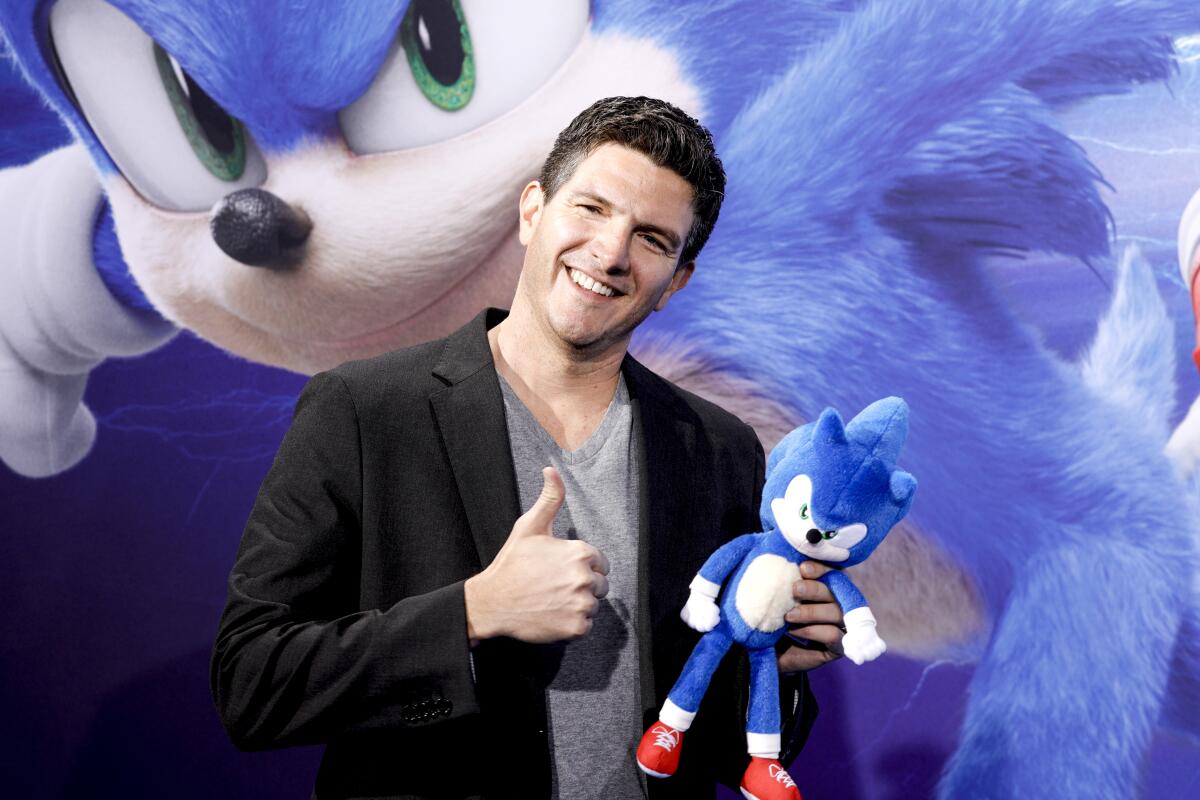 Director Jeff Fowler attends the premiere of "Sonic the Hedgehog" at Zoo Palast on January 28, 2020 in Berlin, Germany.