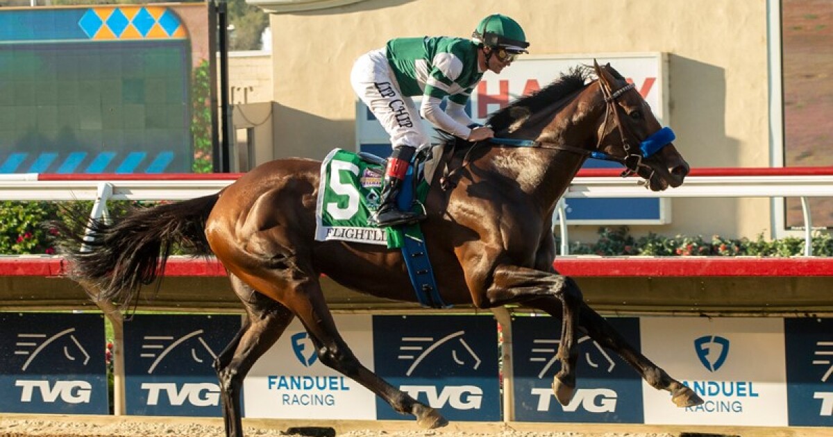 Rising star Flightline is dominant, winning Pacific Classic by almost 20 lengths