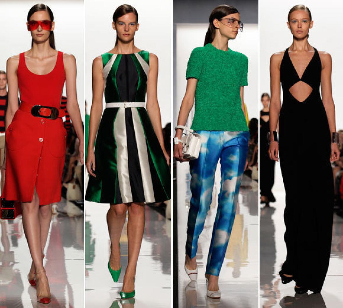 Looks from the Michael Kors spring-summer 2013 collection shown during New York Fashion Week.