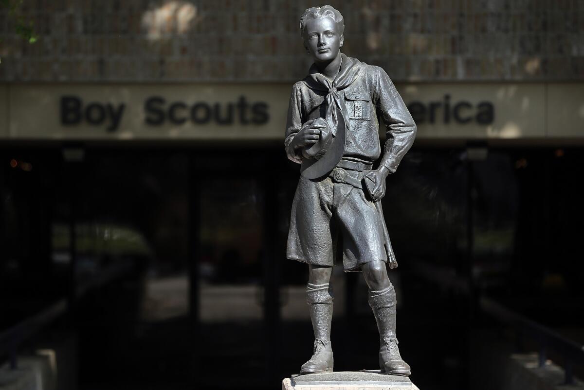 Boy Scouts statue