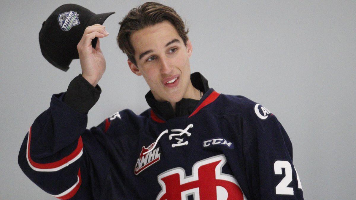 Dylan Cozens, a 6-foot-3, 180-pound center for Lethbridge of the Western Hockey League, is said to be one player targeted by the Kings in Friday's NHL draft.