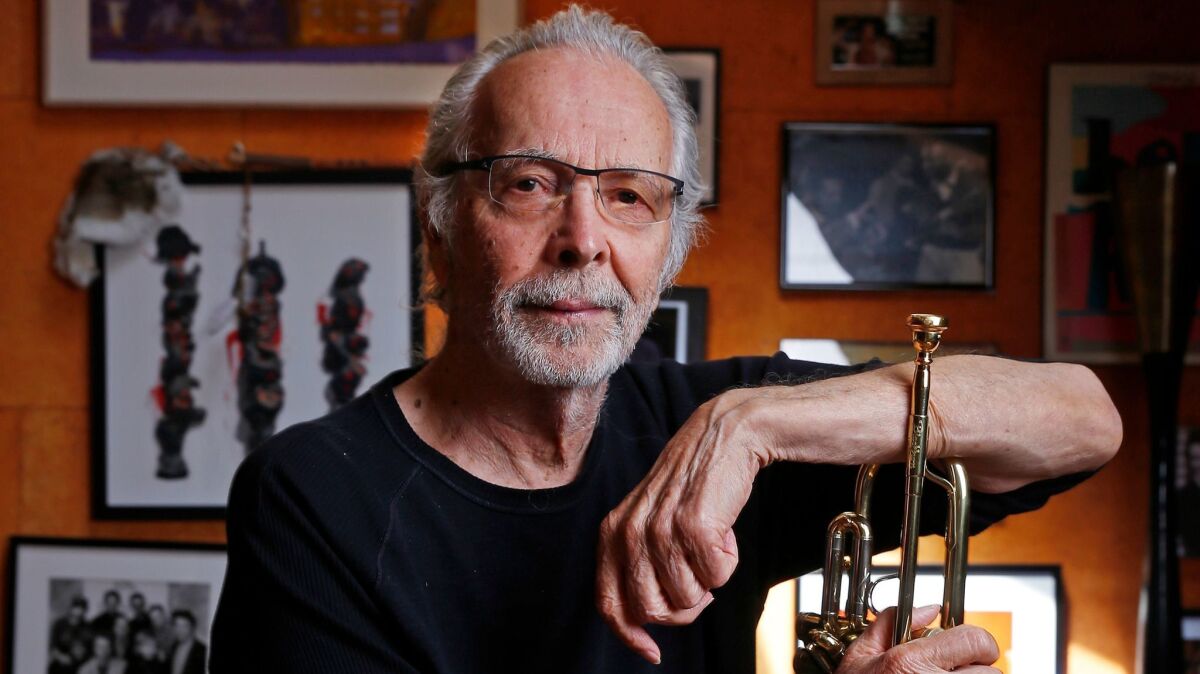 Herb Alpert, the iconic Los Angeles musician and producer, in his Malibu home recording studio.