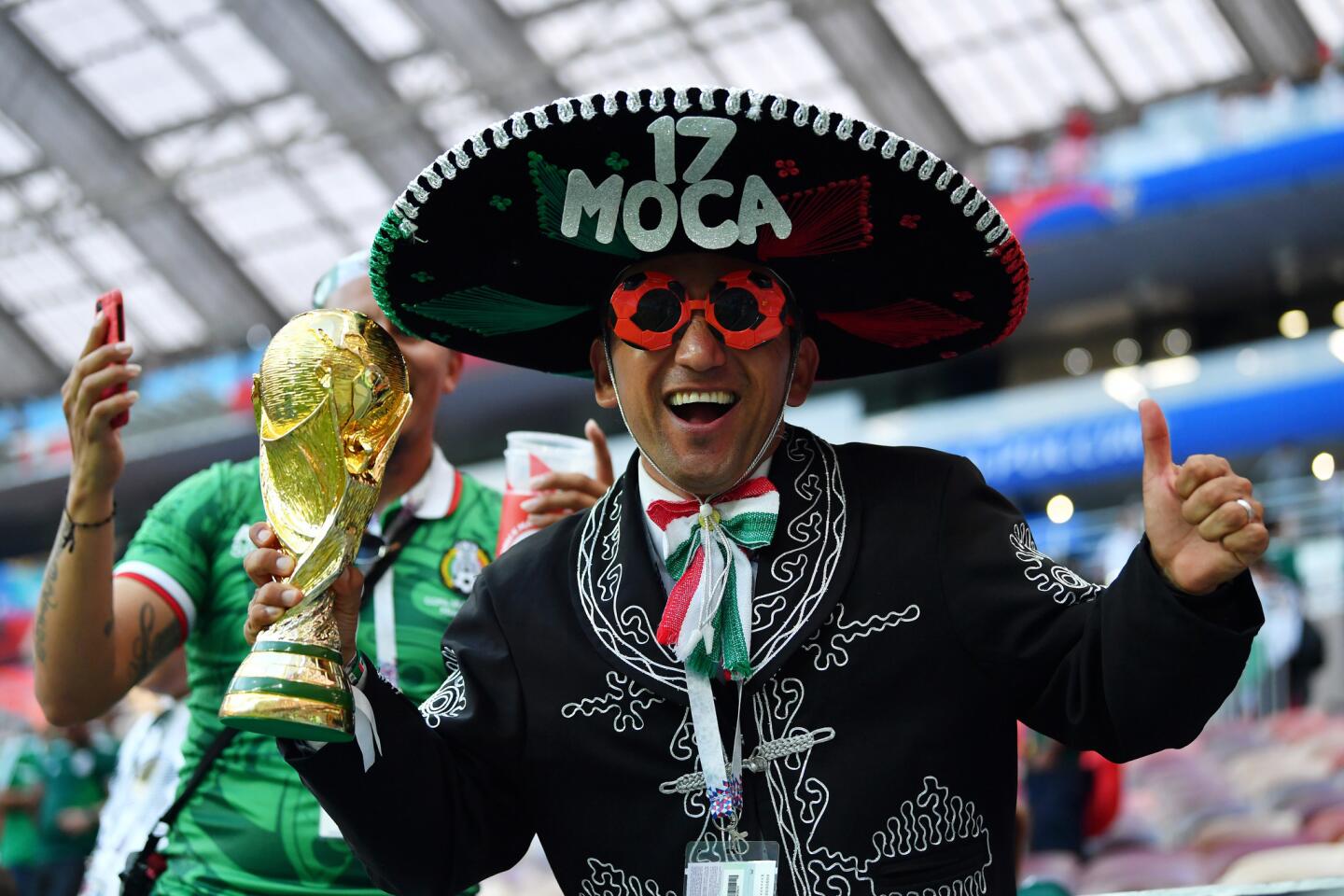 La afición mexicana puso mucho color y fiesta en Rusia 2018.