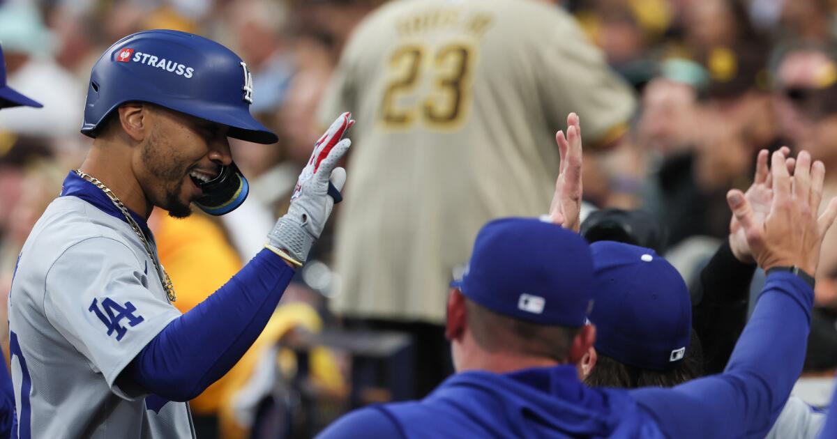 Mookie Betts provides the spark for the Dodgers' stunning victory over the Padres