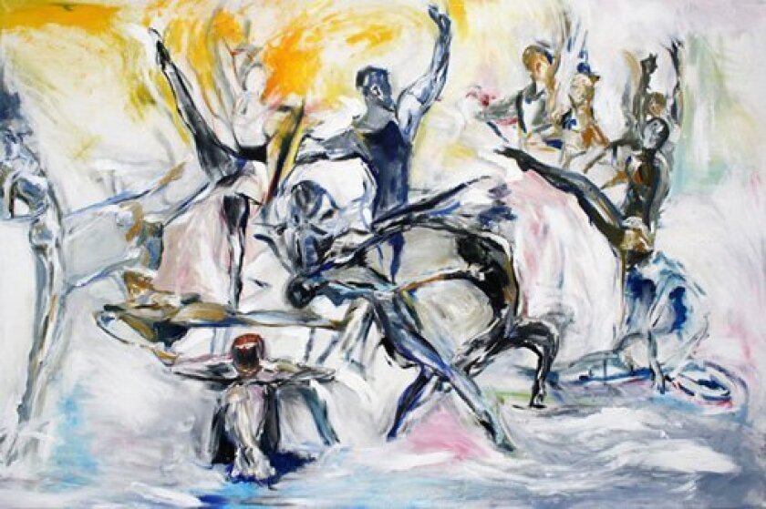 A dance painting by Juliette Milner.