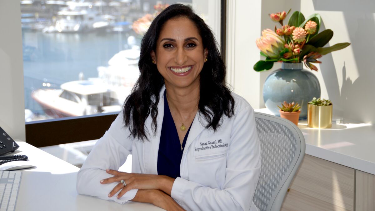 Dr. Sanaz Ghazal, MD, FACOG, the medical director and founder of the newly opened RISE Fertility Clinic