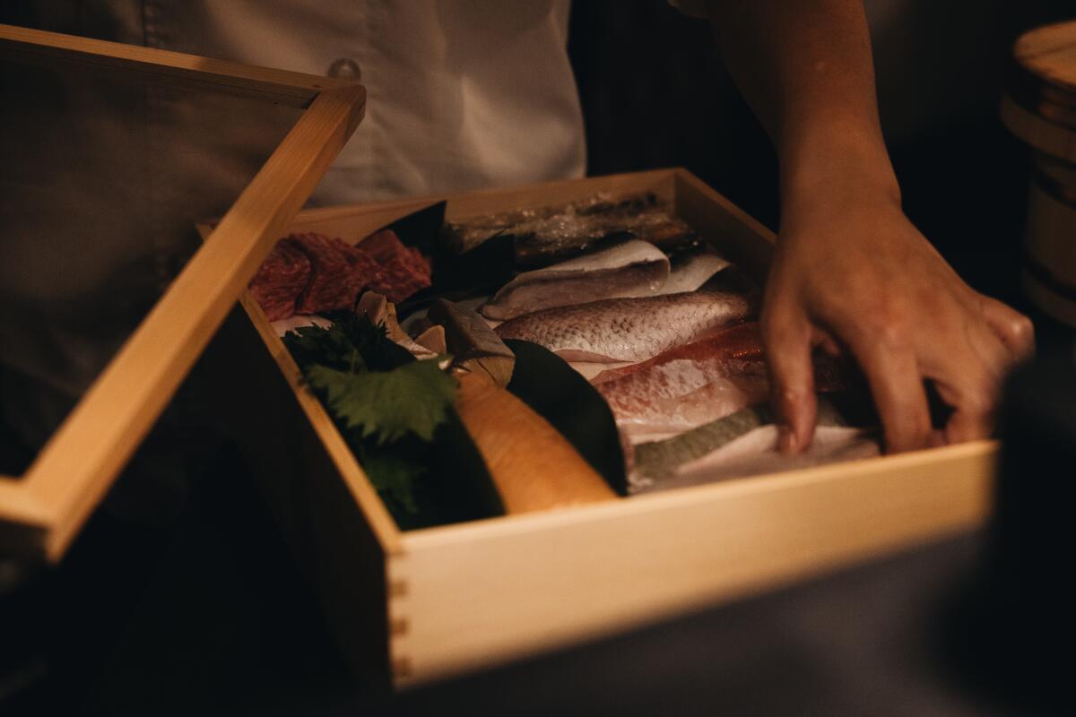 The sushi menu at Taikun features high-quality fish sourced primarily from Japan.