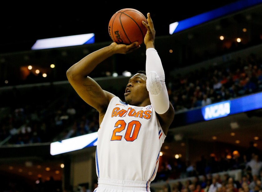 Florida guard Michael Frazier II takes a shot against UCLA in the 2014 NCAA tournament.