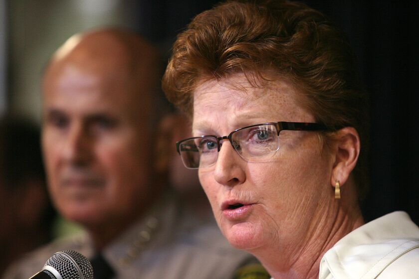 Assistant Los Angeles County Sheriff Terri McDonald oversees the nation's largest jail system, which is now beginning to see a drop in population and increase in time served by inmates as a result of Proposition 47.