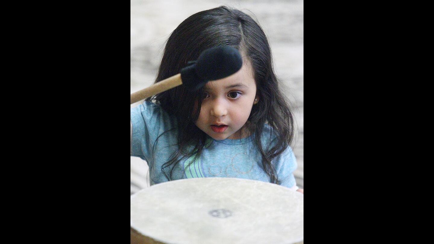 Photo Gallery: Hands-on percussion demonstration by Marcus Miller Drums at Buena Vista Branch Library