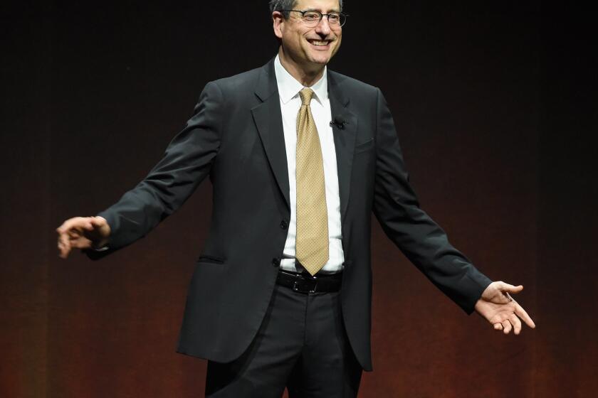 Sony Pictures Entertainment Chairman Tom Rothman speaks onstage during CinemaCon in Las Vegas on April 22.