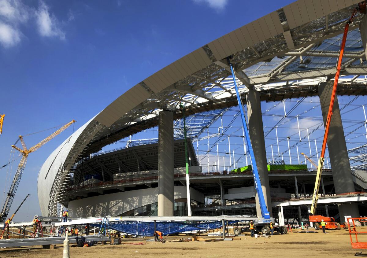 Photos: SoFi Stadium Construction Continues
