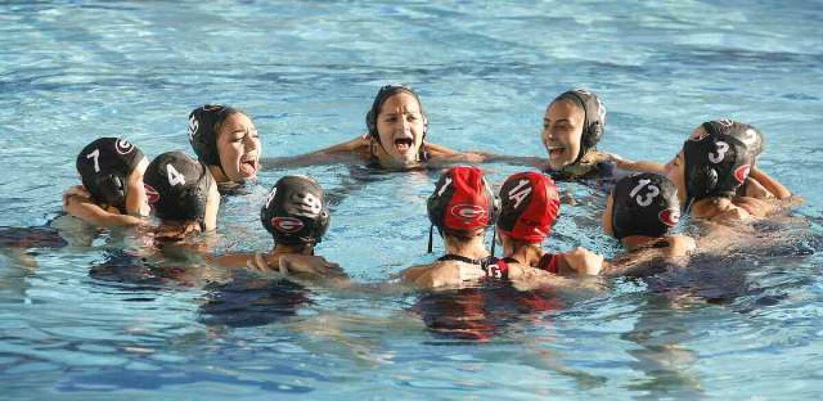 The Glendale High girls' water polo team improved to 3-0 in the Pacific League with a 14-4 win over Burbank High Tuesday.