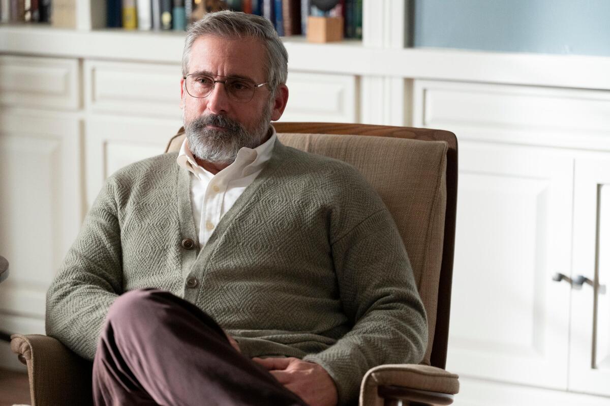 A therapist (Steve Carell) listens to a patient confessing to serial killings in "The Patient."
