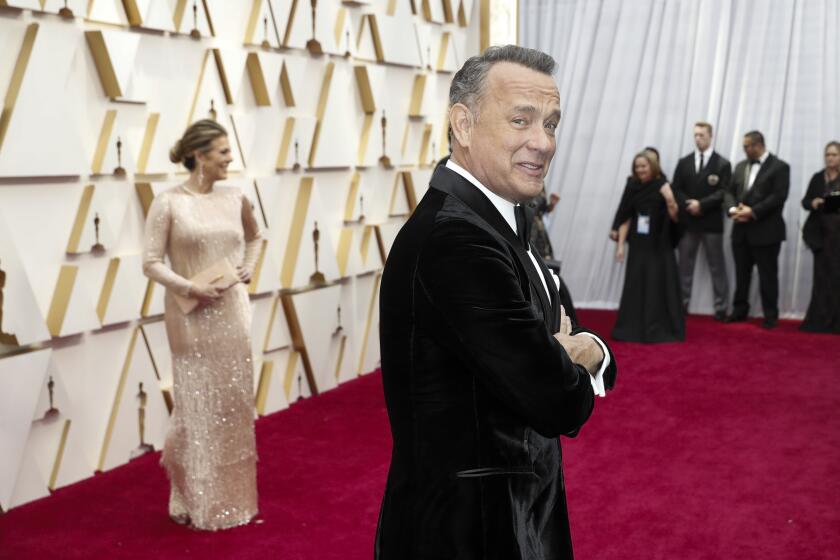 HOLLYWOOD, CA – February 9, 2020: Tom Hanks arriving at the 92nd Academy Awards on Sunday, February 9, 2020 at the Dolby Theatre at Hollywood & Highland Center in Hollywood, CA. (Jay L. Clendenin / Los Angeles Times)
