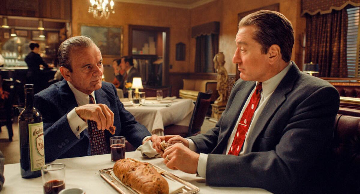 Joe Pesci, left, and Robert De Niro in "The Irishman."