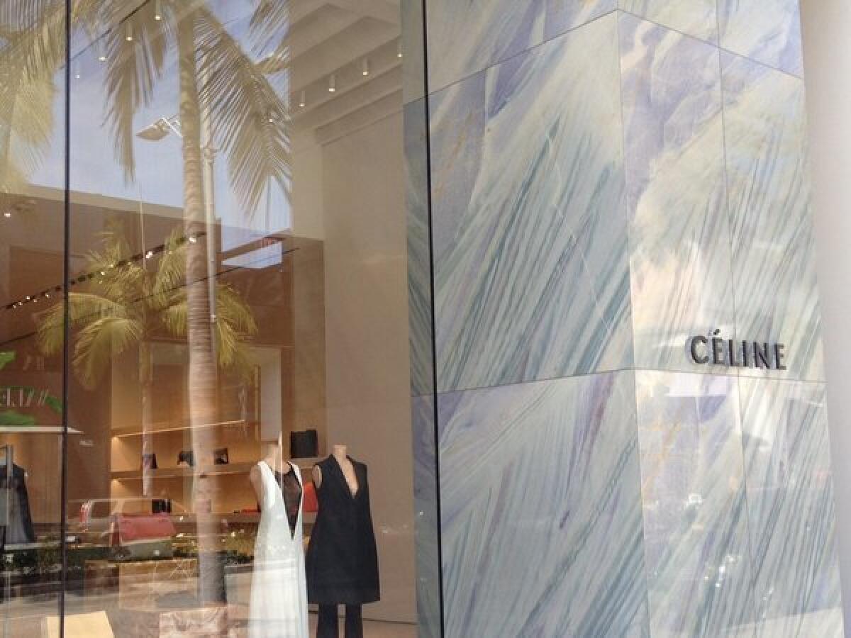The exterior of the new Celine boutique, which recently opened its doors at 319 N. Rodeo Drive in Beverly Hills.